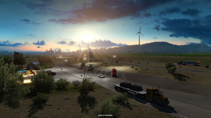 American Truck Simulator: Восход солнца над Айдахо!