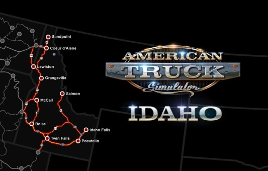 American Truck Simulator: Карты местности будущих штатов Юта и Айдахо!