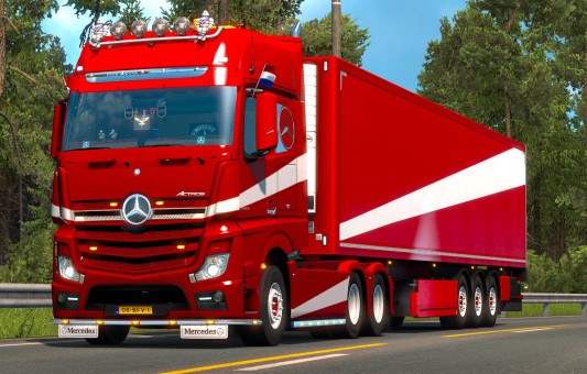 TruckersMP поддерживает Actros Tuning Pack!