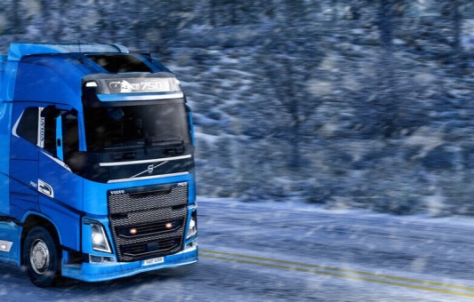 Теперь TruckersMP поддерживает зимний мод для Euro Truck Simulator и American Truck Simulator.