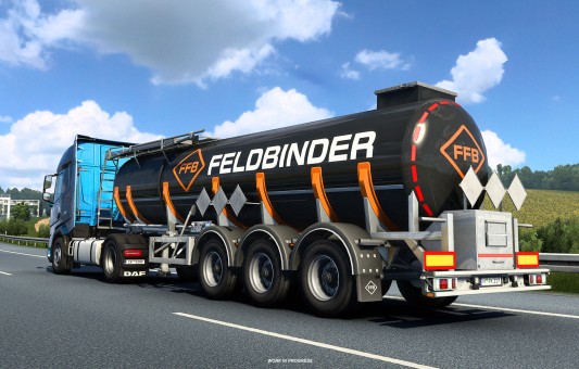 SCS software сотрудничает с Feldbinder Spezialfahrzeugwerk GmbH, чтобы добавить их прицепы в Euro Truck Simulator 2!