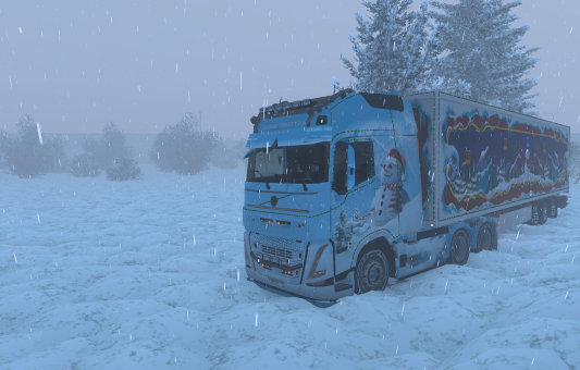 на volvo fh 6 с личным ивентовским прицепом