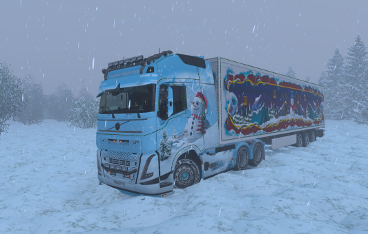 на volvo fh 6 с личным ивентовским прицепом