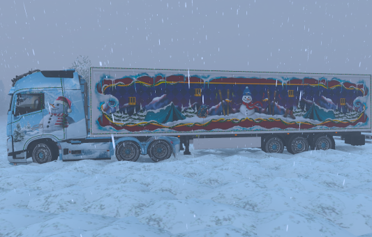 на volvo fh 6 с личным ивентовским прицепом