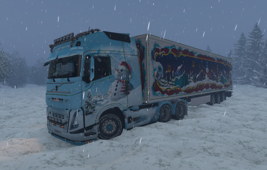на volvo fh 6 с личным ивентовским прицепом