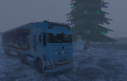 на volvo fh 6 с личным ивентовским прицепом