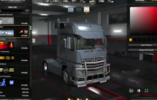 Euro Truck Simulator 2-Actros Tuning Pack