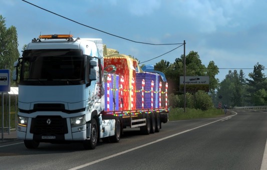 Euro Truck Simulator 2-Везем подарки!