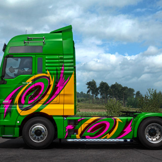 ETS2: Super Stripes Paint Jobs Pack