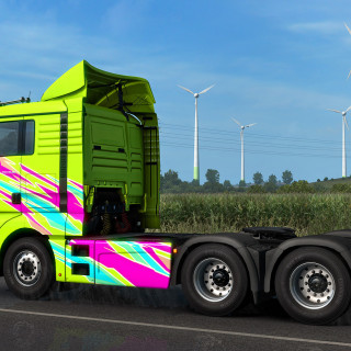 ETS2: Super Stripes Paint Jobs Pack