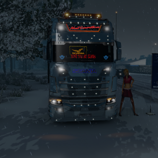 #Scania s770 v8 merry christmas