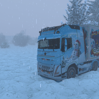 на volvo fh 6 с личным ивентовским прицепом