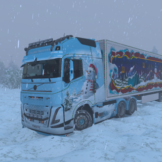 на volvo fh 6 с личным ивентовским прицепом