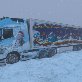 на volvo fh 6 с личным ивентовским прицепом