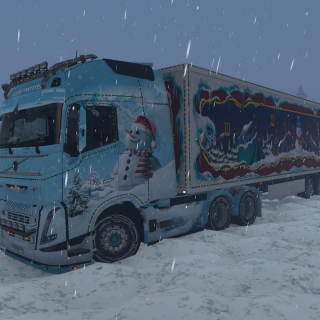 на volvo fh 6 с личным ивентовским прицепом