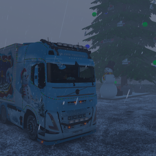 на volvo fh 6 с личным ивентовским прицепом