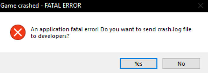 Minecraft fatal error occurred